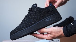 Nike Air Force 1 Low By Virgil Abloh  Black Pair  by KICKWHO [upl. by Bevers]