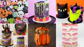 Halloween Cake Decorating Ideas  Most Satisfying Cake Decorating Compilation Easy Halloween Cakes [upl. by Suirred]