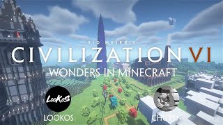 Trailer all Civilization VI wonders in Minecraft [upl. by Eserehc]