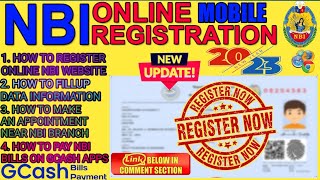 PAANO KUMUHA NG NBI CLEARANCE ONLINE 2023 GAMIT ANG CP  HOW TO NBI ONLINE REGISTRATION GCASHPAYMENT [upl. by Ecirtnuahs]