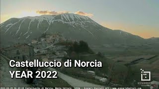 Timelapse Castelluccio di Norcia  YEAR 2022 [upl. by Aholla]