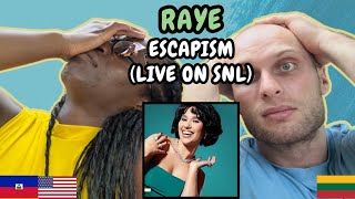 REACTION TO RAYE  Escapism Live on SNL  FIRST TIME WATCHING [upl. by Damalis]