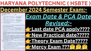 Hsbte December Exam Update Hsbte December 2024 Semester Exam Update Hsbte [upl. by Siladnerb691]