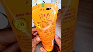 Lotus Herbals Daily MultiFunction Sunscreen [upl. by Victor]