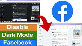 How to disable dark mode of Facebook on Desktop Laptop Computer [upl. by Effie]