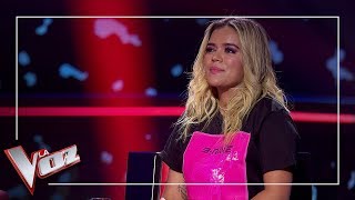 Karol G se emociona con la actuación de Fran Arenas  Momentazo  La Voz Antena 3 2019 [upl. by Aker]