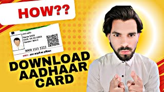 Aadhar card download kaise Kare  Mobile se Aadhar card download kaise kare Aadhar Card Download [upl. by Nahtal]