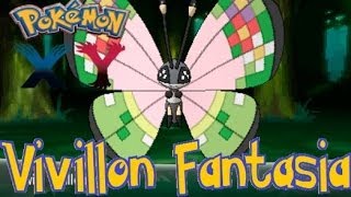 Pokémon XY COMO CONSEGUIR EL VIVILLON FANTASIA Vivillon Fancy [upl. by Shank]