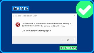 How to Fix the Instruction at 0x00000 Referenced Memory at 0x00000 The Memory Could Not Be Read [upl. by Sonitnatsnoc61]