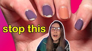 this is why your nail polish doesnt last NAILS 101 redo class [upl. by Siurtemed]