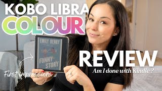 NEW Kobo Libra Colour Review eReader and my first impressions comparaison am I done with Kindle [upl. by Notyard]