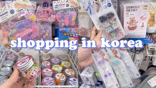 shopping in korea vlog 🇰🇷 beads accessory haul 🍄 daiso hobby amp crafts supply 다이소 신상 [upl. by Attelrak]