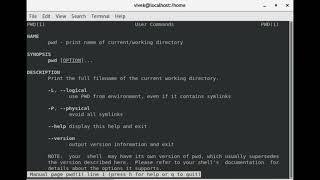 How to find full pathname of the current working directory in linux  pwd command in linux [upl. by Noirb]