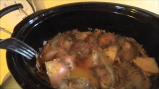 crockpot mealshow real working men cook [upl. by Nnylatsirk635]