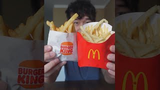 McDonalds Fries vs Burger King Fries and poutine [upl. by Salb]