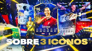 ABRO EL NUEVO SOBRE DE 3 ICONOS Y SACAMOS MUCHOS TOTY DEFENSAS  FC 24 [upl. by Woody490]