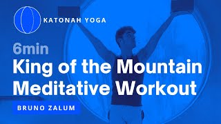 6min  Workout for Chest Arms amp Mind Dynamic King of the Mountain Katonah Yoga Meditation LIVE [upl. by Ahtanoj]