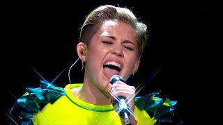 Miley Cyrus  Wrecking Ball Acoustic Live at Bambi Awards 2013 [upl. by Erodaeht]