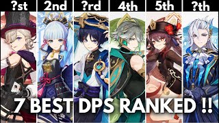 TOP 7 BEST C0 DPS RANKED SS Tier DPS in  Genshin Impact [upl. by Sauncho686]