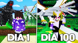 EU PASSEI 100 DIAS NO ORESPAWN O MOD MAIS DIFÍCIL DO MINECRAFT  Minecraft OreSpawn O FILME [upl. by Aseeram]