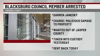 Blacksburg council member arrested in Cherokee Co [upl. by Rimas]