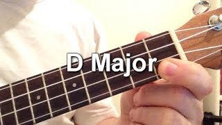 How to play D Major chord on the ukulele [upl. by Nyladnor]