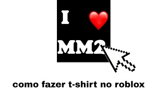 como fazer tshirt no roblox [upl. by Llezom]