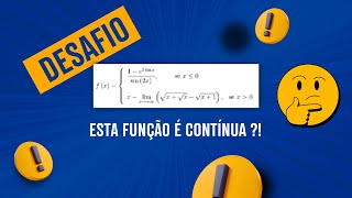 Limites Notáveis e Teste de Continuidade de Funções [upl. by Rhtaeh]