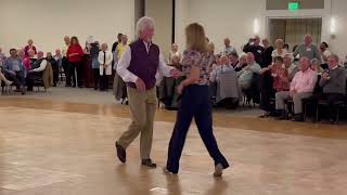 Jackie McGee and Charlie Womble Carolina Shag Dance Exhibition at Hilton Head Classic January 2022 [upl. by Aryahay]