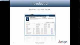 Intro to the ActiLife Data Vault [upl. by Midian]