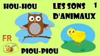 Les sons et cris danimaux en français  dessin éducatif pour bébé Learn French cartoon for kids [upl. by Neehahs]