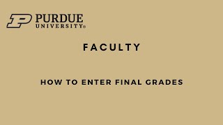 Faculty Grade Entry [upl. by Brelje544]