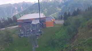 Stubnerkogelbahn Bad Gastein to mountaim station full ride [upl. by Ynohtnaeoj]