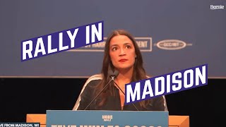 AOC Rallies in Madison WI  FULL SPEECH [upl. by Araec561]