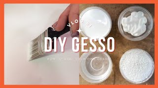 DIY Homemade Gesso  4 Simple Ingredients for ArtistQuality Primed Canvases [upl. by Bucky]