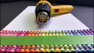 CRAYON ART Easy Crayon Melting Technique that’s a Beginners Best Wigglz Art [upl. by Arobed]