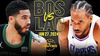 Boston Celtics vs Los Angeles Clippers Full Game Highlights  January 27 2024  FreeDawkins [upl. by Con81]