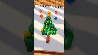 Christmas tree making series 17🌲😱 diy art shortfeed2024 [upl. by Bryon835]