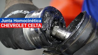 Homocinética do Celta remoção e instalação no semieixo [upl. by Yendirb]