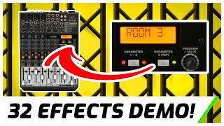 Behringer Xenyx QX1204USB Effects Demo  Complete Walkthrough [upl. by Angeline]