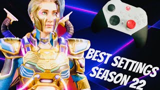 The Best Controller Settings for Season 22 Apex Legends 🎮🔥 [upl. by Ilatfen943]