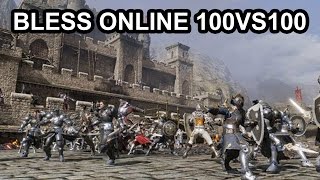 Bless Online 100vs100 PvP Battlegrounds [upl. by Shayna]