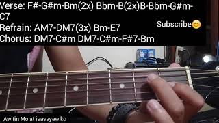 Awitin mo at isasayaw ko by Vst Easy Chords Tutorial [upl. by Elletnwahs]