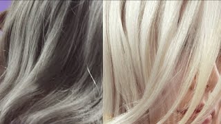 OKARA Silver de René Furterer la nouvelle gamme pour cheveux gris blancs blond platine [upl. by Anihtyc]