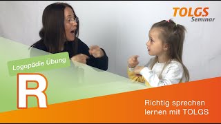 Logopädie Übung für Kinder – Lautbildung R [upl. by Airbmac]