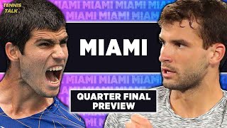 Alcaraz vs Dimitrov  Miami Open 2024 QF  Tennis Prediction [upl. by Nnaeilsel833]