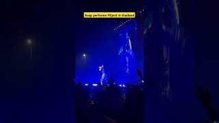 Asap rocky performs hijack for the first time in Thailand rolling loud [upl. by Enirak611]