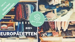 Schranksystem aus Europaletten  Schrank  Palettenmöbel selber bauen  DIY amp Upcycling Anleitung [upl. by Nicko854]