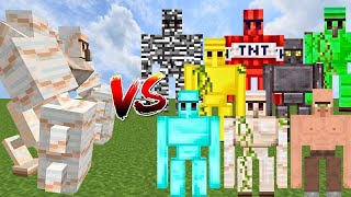 NEW MUTANT IRON GOLEM vs ALL GOLEMS  Minecraft Mob Battle [upl. by Curzon]