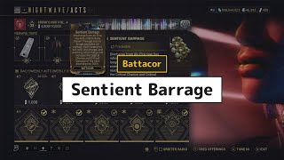 Warframe  Battacor Sentient Barrage [upl. by Jenelle893]